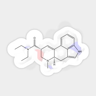 LSD Molecule Chemistry Sticker